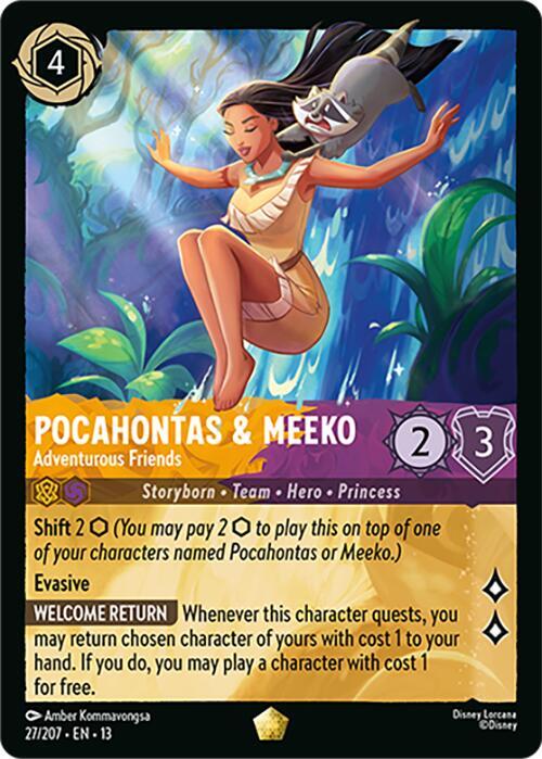 Pocahontas & Meeko - Adventurous Friends 13 27/207 Legendary