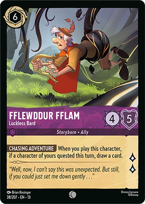 Fflewddur Fflam - Luckless Bard 13 38/207 Common