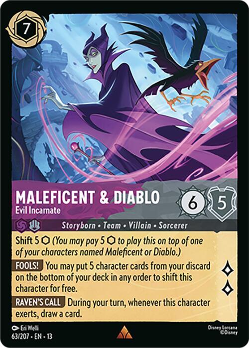 Maleficent & Diablo - Evil Incarnate 13 63/207 Rare