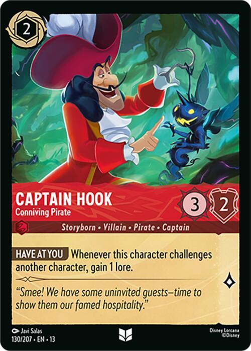 Captain Hook - Conniving Pirate 13 130/207 Uncommon