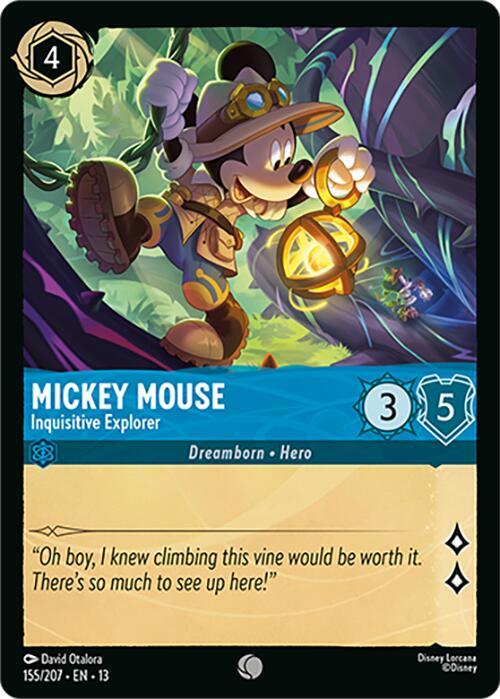 Mickey Mouse - Inquisitive Explorer 13 155/207 Common