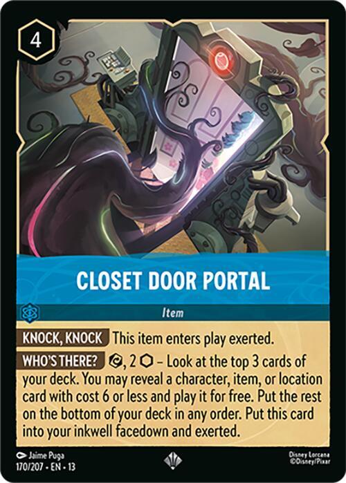 Closet Door Portal 13 170/207 Super Rare
