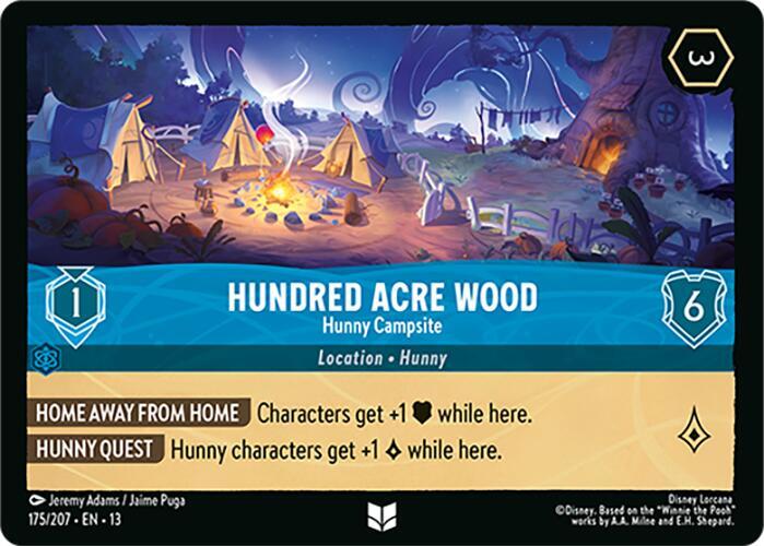 Hundred Acre Wood - Hunny Campsite 13 175/207 Uncommon