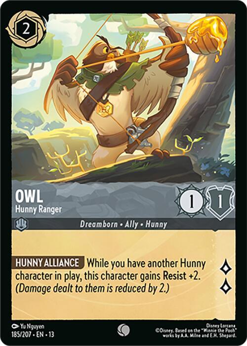 Owl - Hunny Ranger 13 185/207 Common