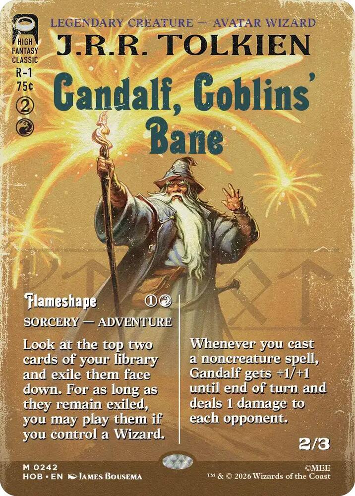 Gandalf, Goblins' Bane (Borderless) HOB 242 M