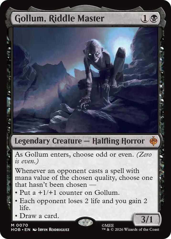 Gollum, Riddle Master HOB 70 M