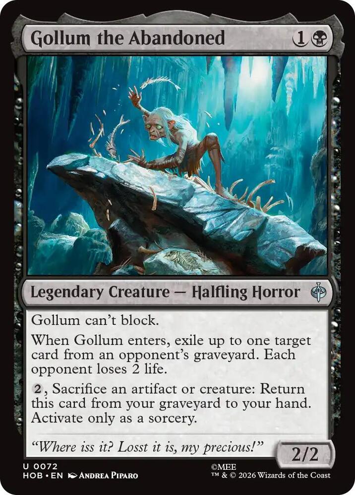 Gollum the Abandoned HOB 72 U