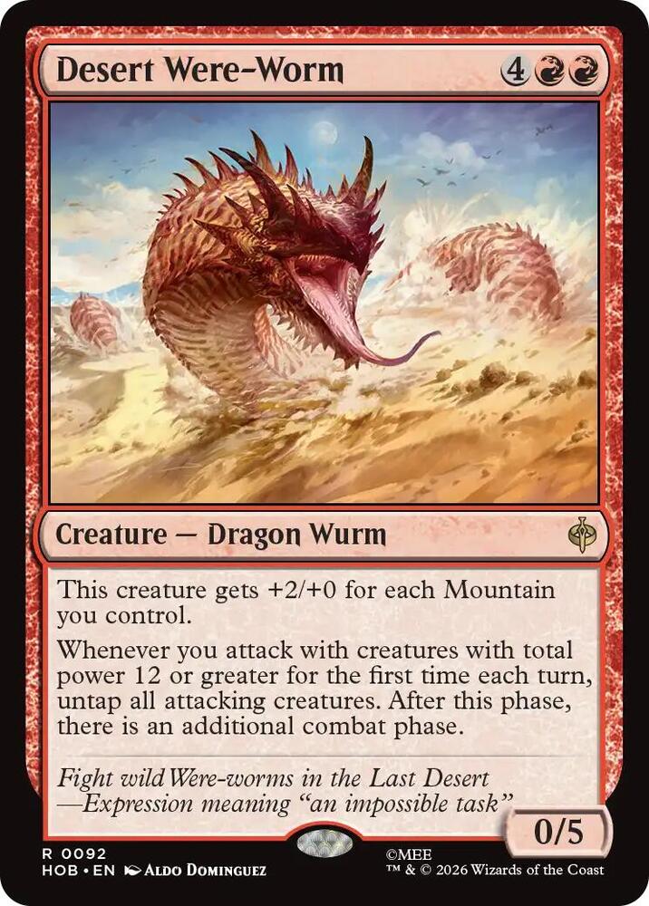 Desert Were-Worm HOB 92 R