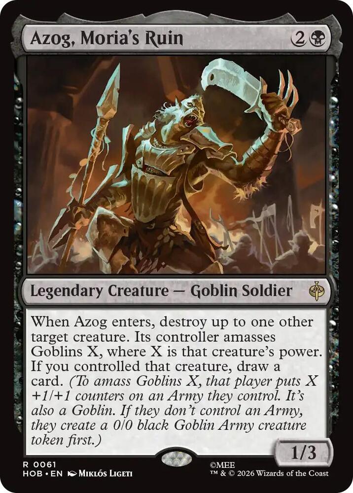 Azog, Moria's Ruin HOB 61 R