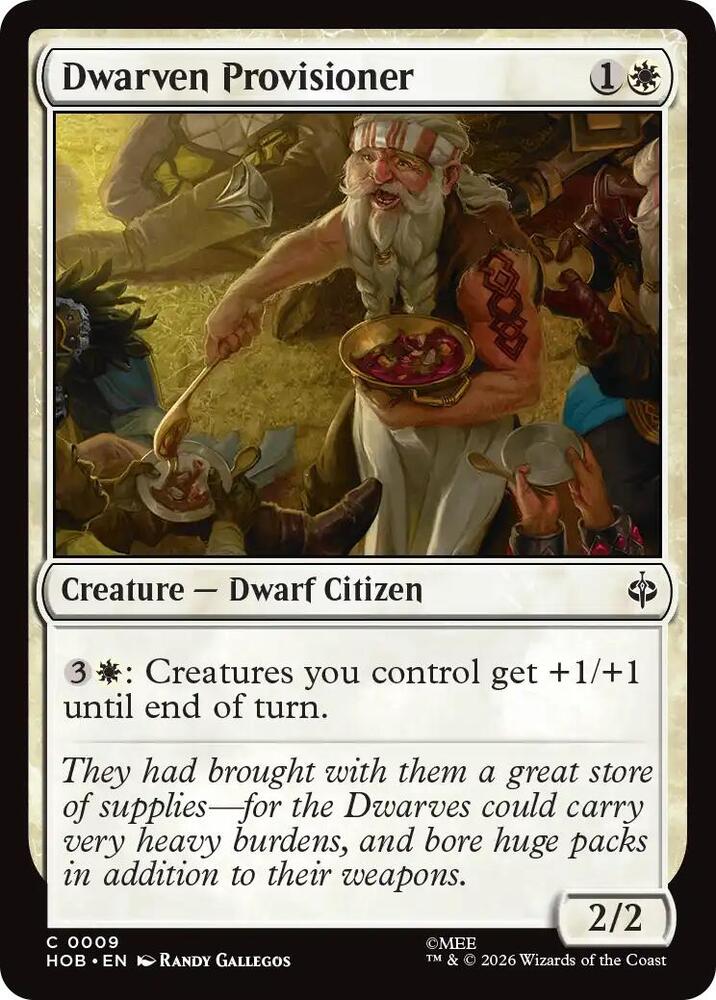 Dwarven Provisioner HOB 9 C
