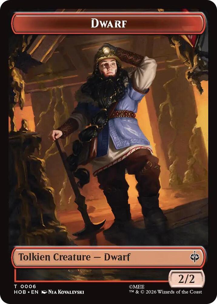 Dwarf // Enduring Story Double-Sided Token HOB 6 // 14 T