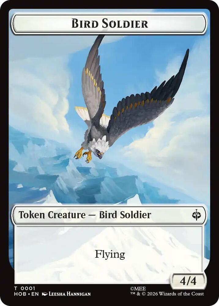 Bird Soldier // Axe Double-Sided Token HOB 1 // 10 T