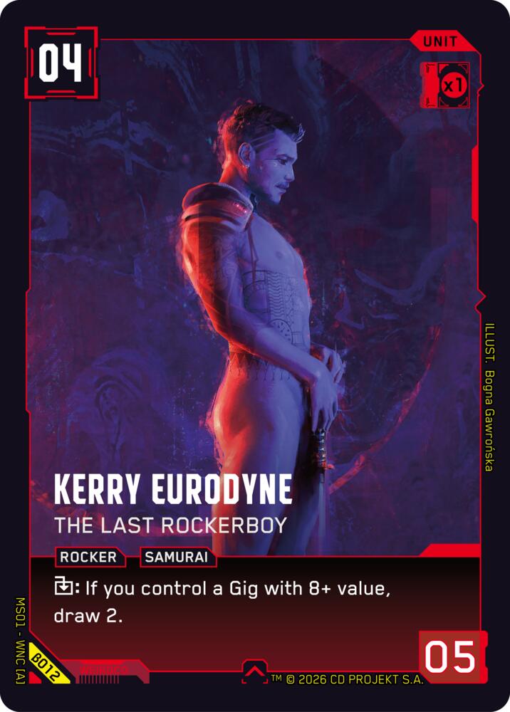 Kerry Eurodyne - The Last Rockerboy B012 Uncommon