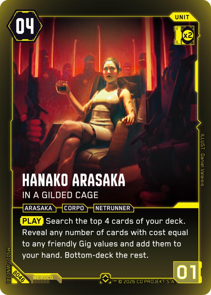 Hanako Arasaka - In a Gilded Cage (Rare) B046 Rare