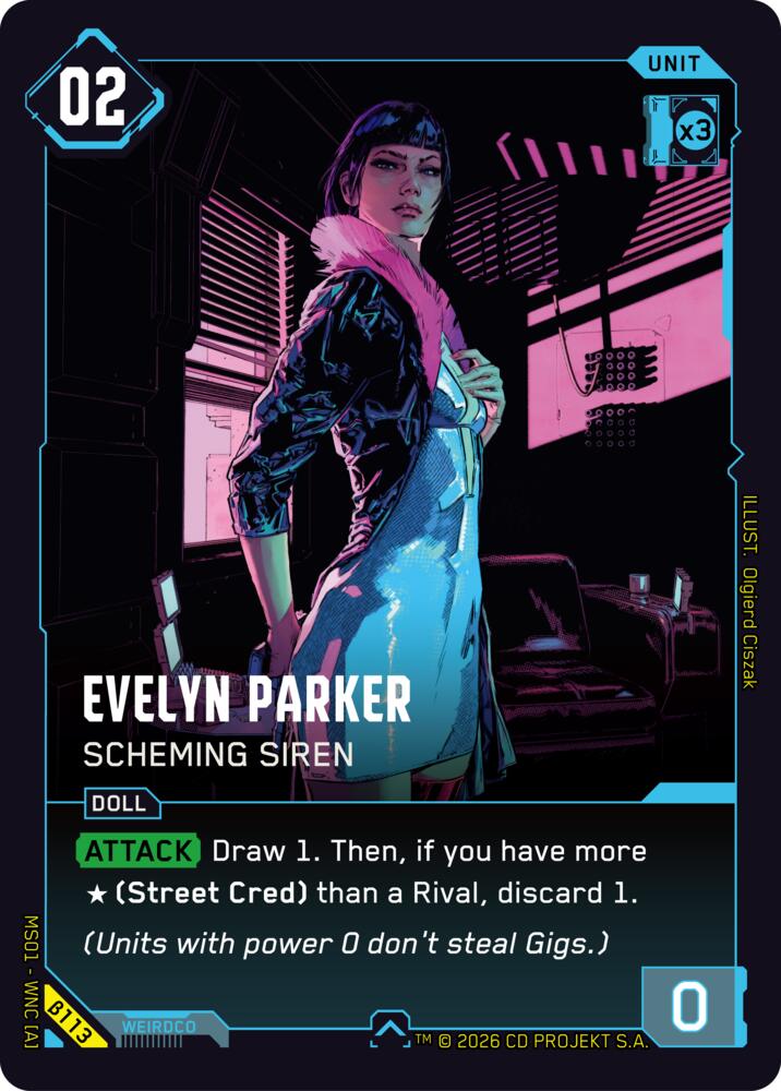 Evelyn Parker - Scheming Siren B113 Uncommon