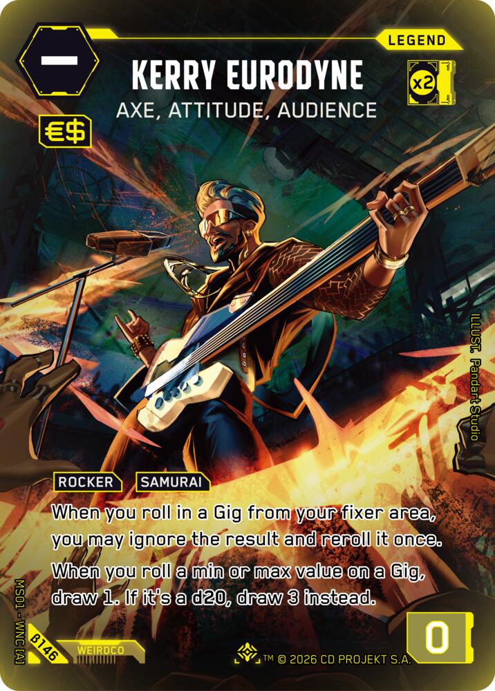 Kerry Eurodyne - Axe, Attitude, Audience (ILegend) B146 Iconic Legend