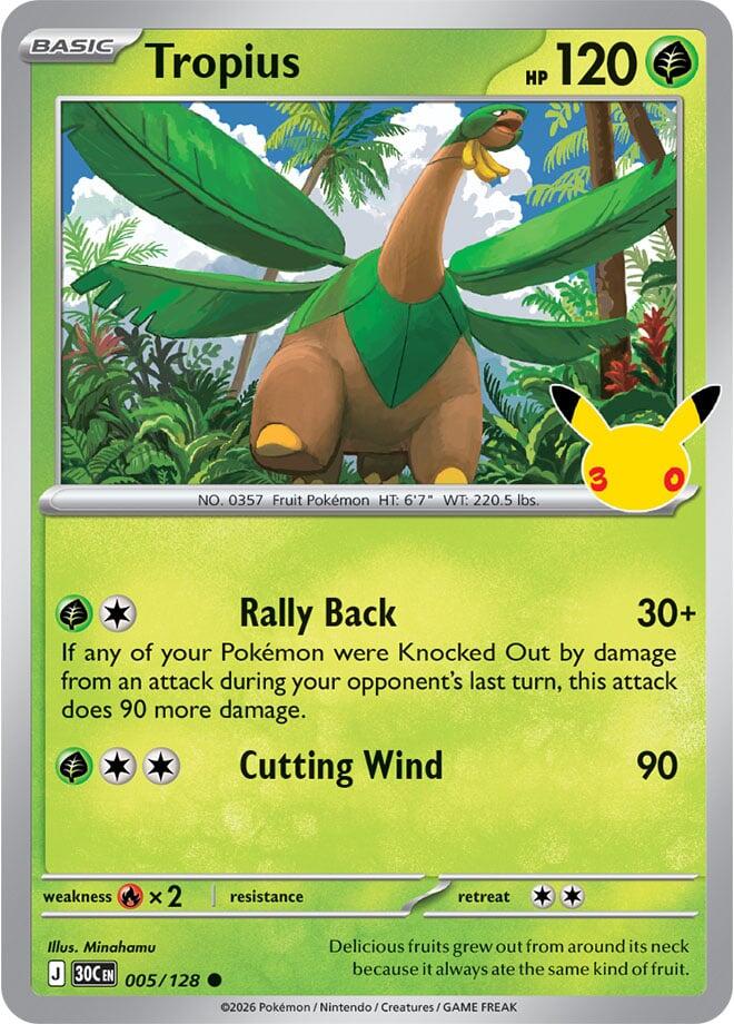 Tropius 30C 005/128 Common Holo