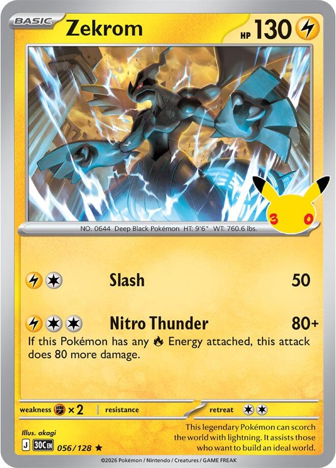 Zekrom 30C 056/128 Rare Holo