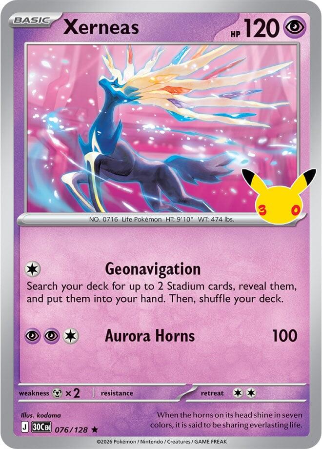 Xerneas 30C 076/128 Rare Holo