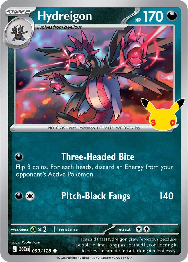 Hydreigon 30C 099/128 Common Holo