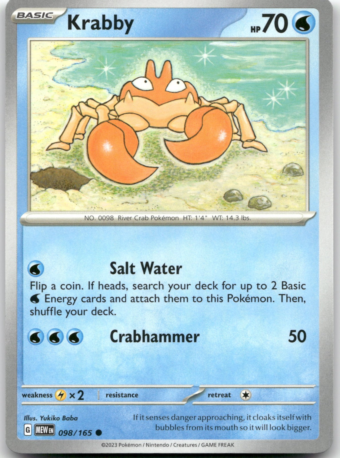 Krabby MEW 098/165 Common