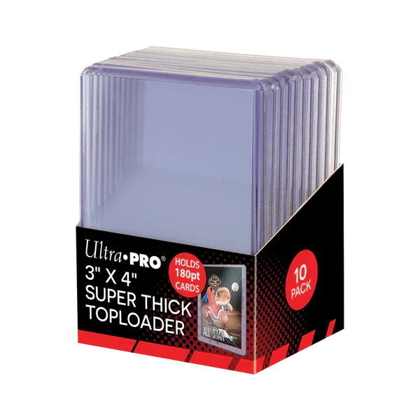 Ultra Pro: 3" x 4" Clear Super Thick 180PT Toploaders
