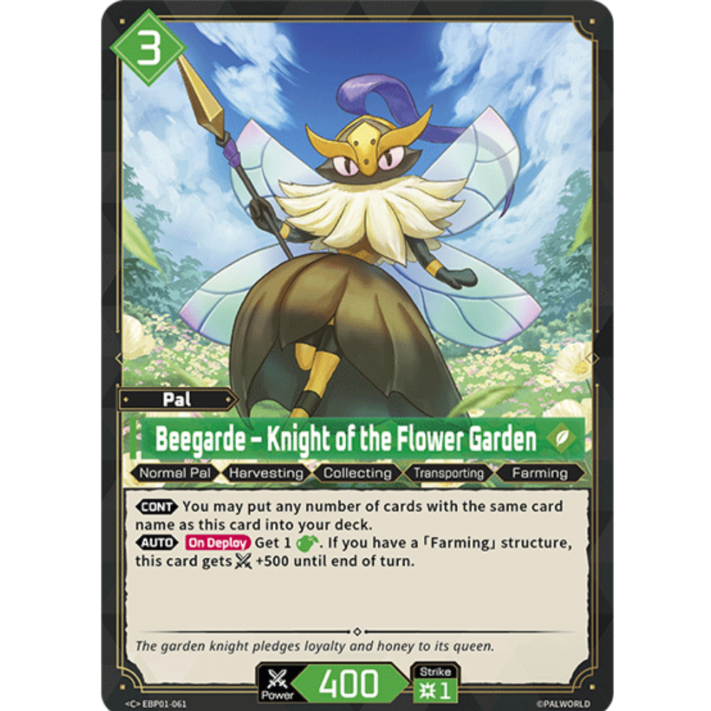 Beegarde – Knight of the Flower Garden EBP01-061 C