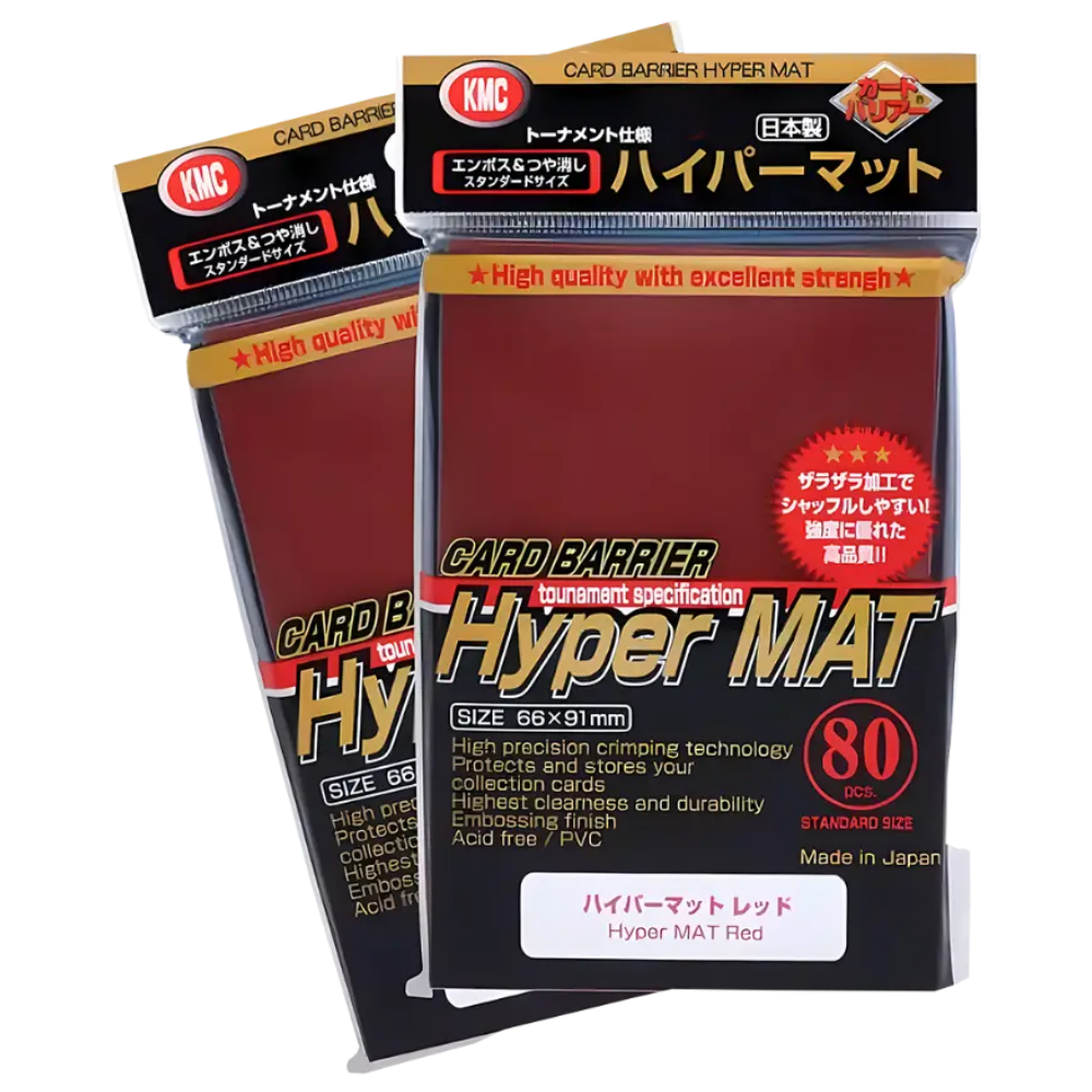 KMC: Hyper Matte Red Standard Sleeves