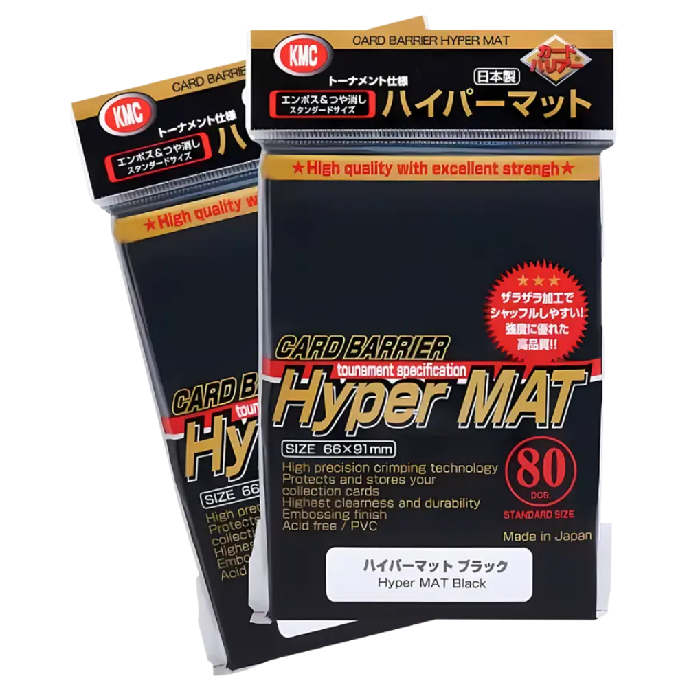 KMC: Hyper Matte Black Standard Sleeves