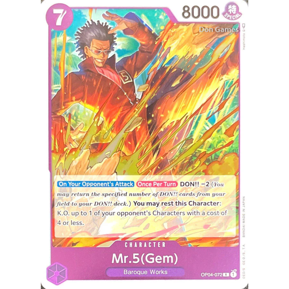 Mr.5 (Gem) OP04-072 R (ENG)
