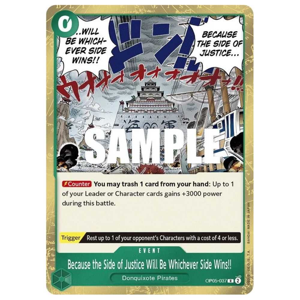 Because the Side of Justice Will Be Whichever Side Wins!! OP05-037 R (ENG)