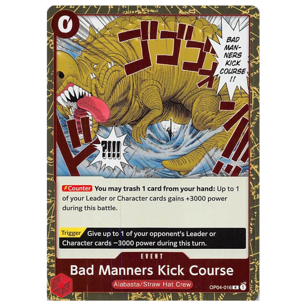 Bad Manners Kick Course OP04-016 R (ENG)