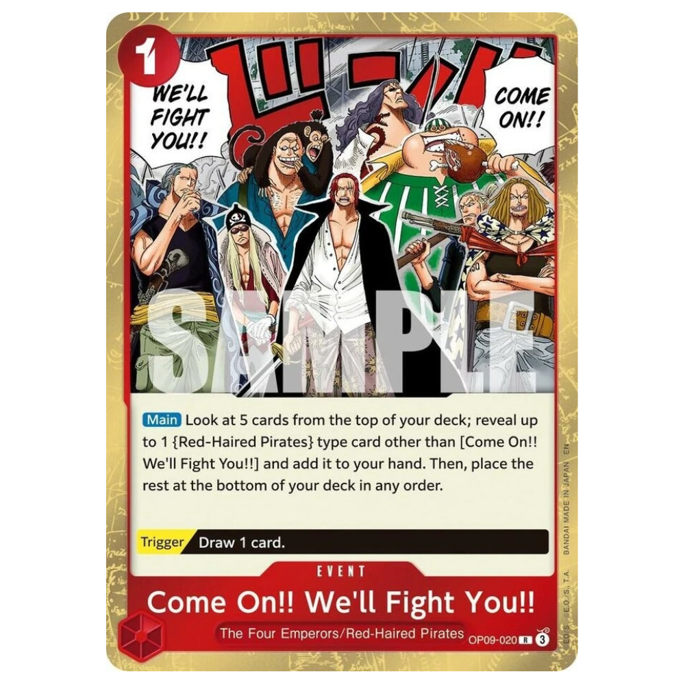 Come On!! We'll Fight You!! OP09-020 R (ENG)