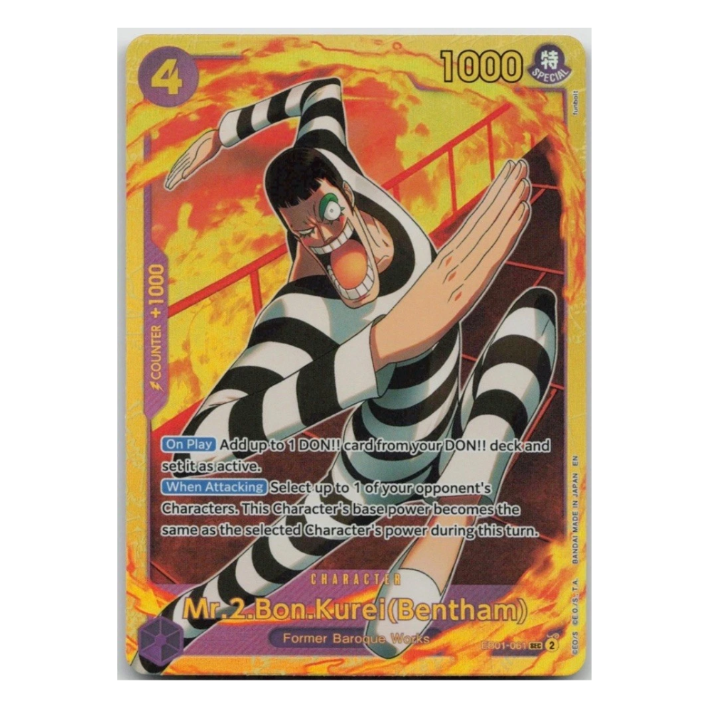 Mr.2 Bon Kurei (Bentham) EB01-06 SEC (ENG)