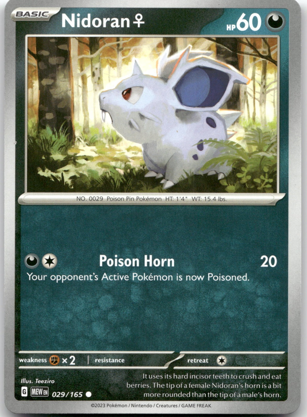 Nidoran F MEW 029/165 Common