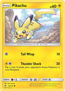 Pikachu SM03 40/147 Common