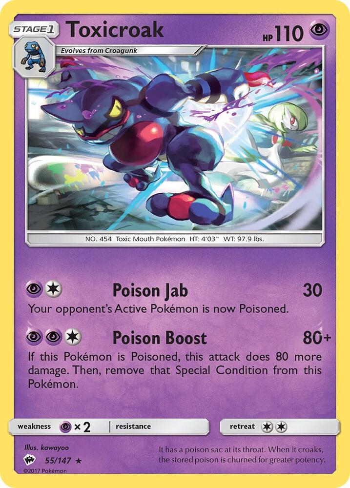 Toxicroak SM03 55/147 Rare