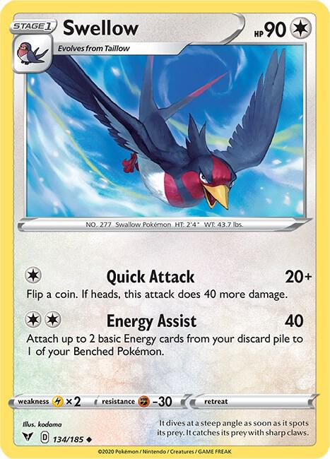 Swellow SWSH04 134/185 Uncommon