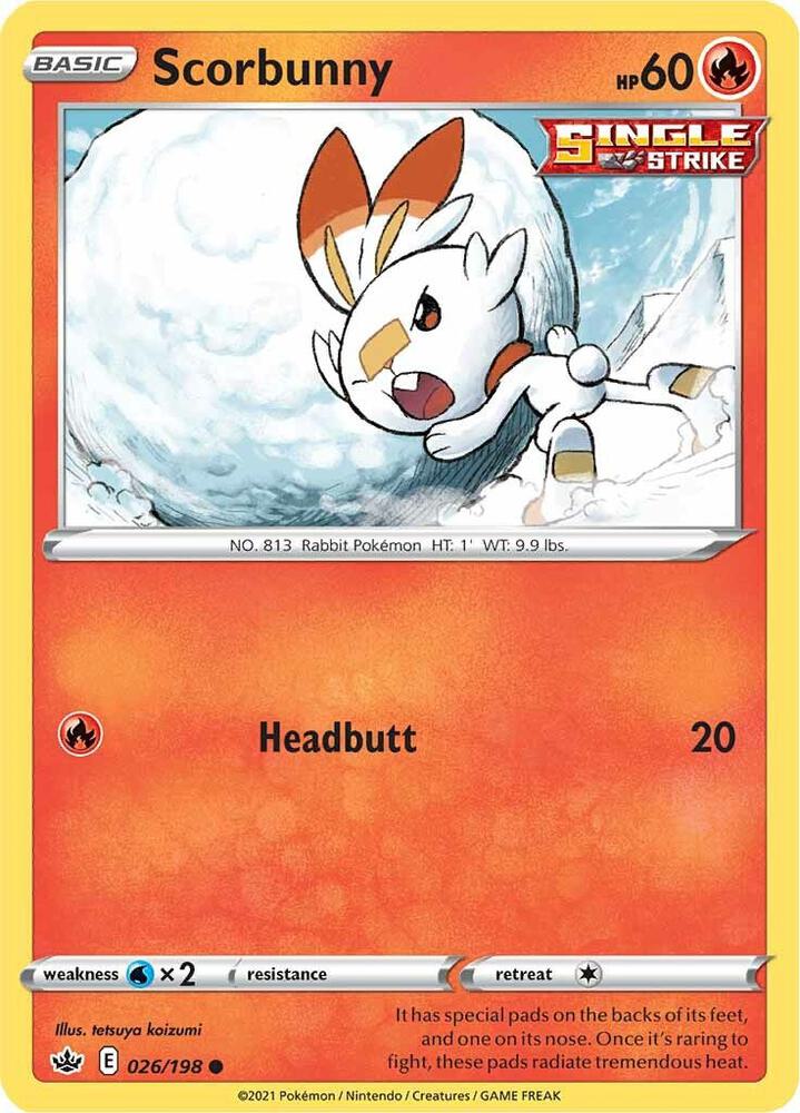 Scorbunny SWSH06 026/198 Common