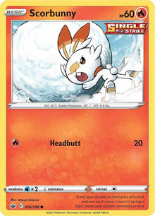 Scorbunny SWSH06 026/198 Common