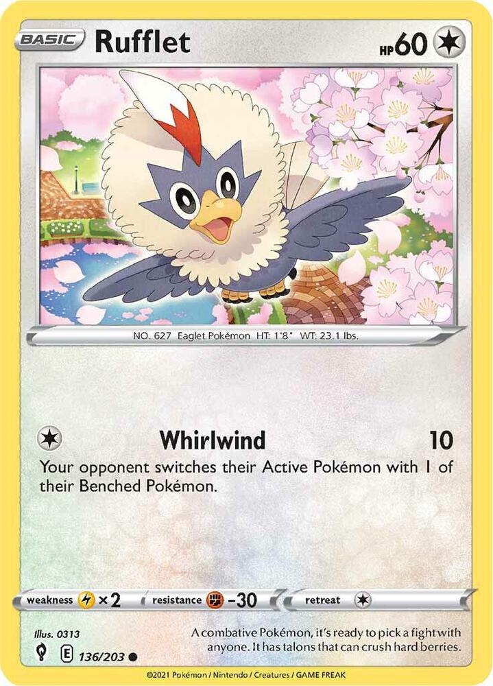 Rufflet SWSH07 136/203 Common