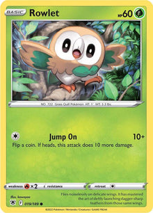Rowlet SWSH10 019/189 Common
