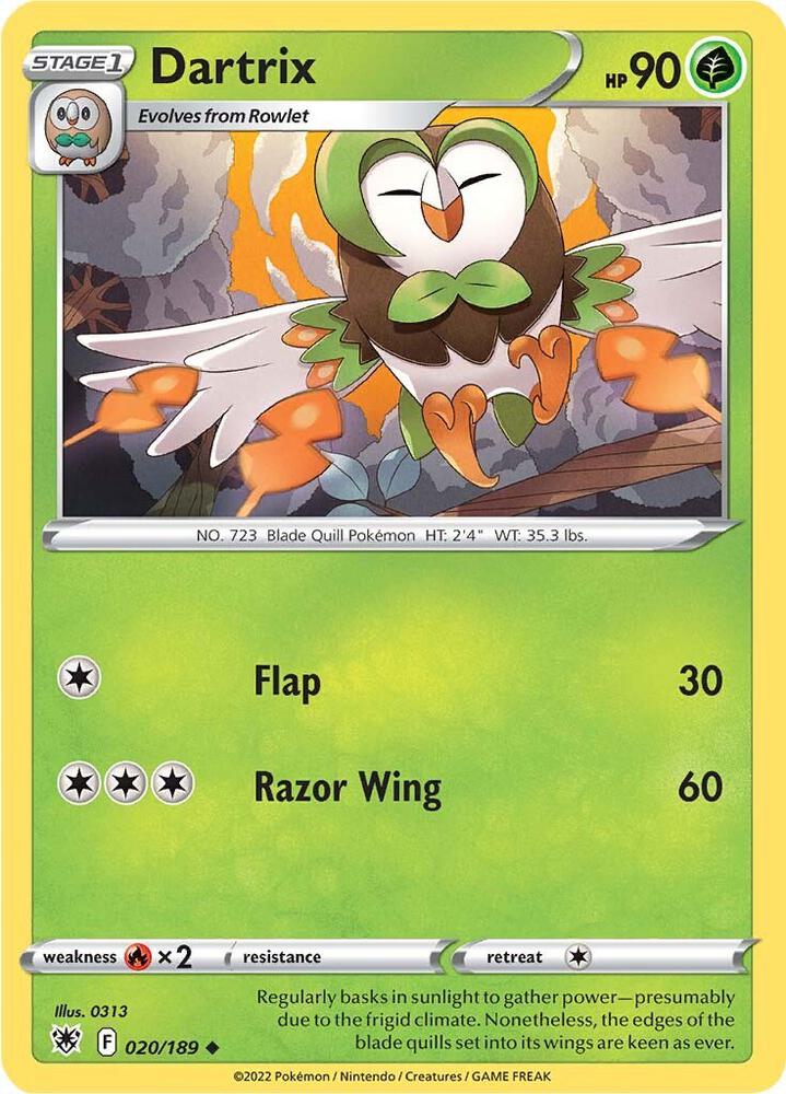 Dartrix SWSH10 020/189 Uncommon