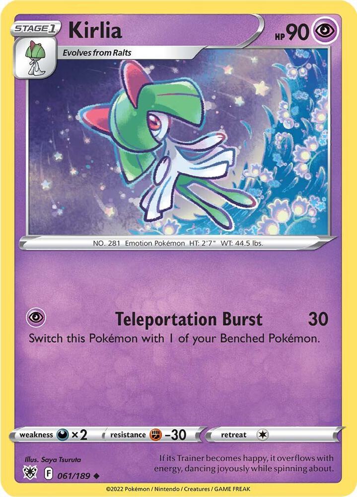 Kirlia SWSH10 061/189 Uncommon