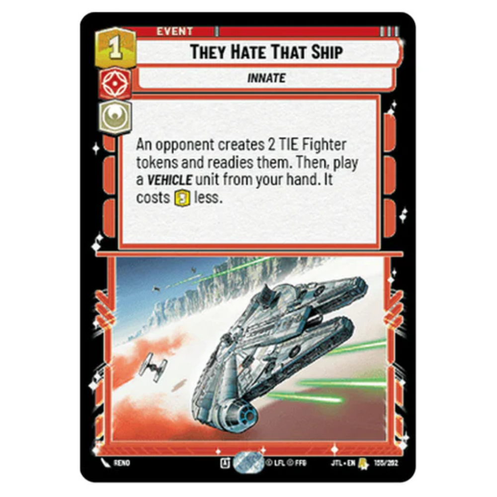Star Wars Unlimited - They Hate That Ship 155/262 R
