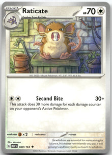 Raticate MEW 020/165 Uncommon