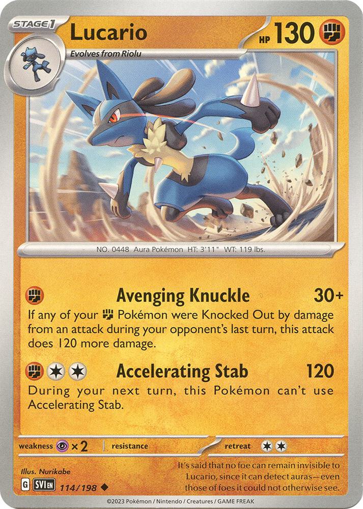 Lucario SVI 114/198 Uncommon