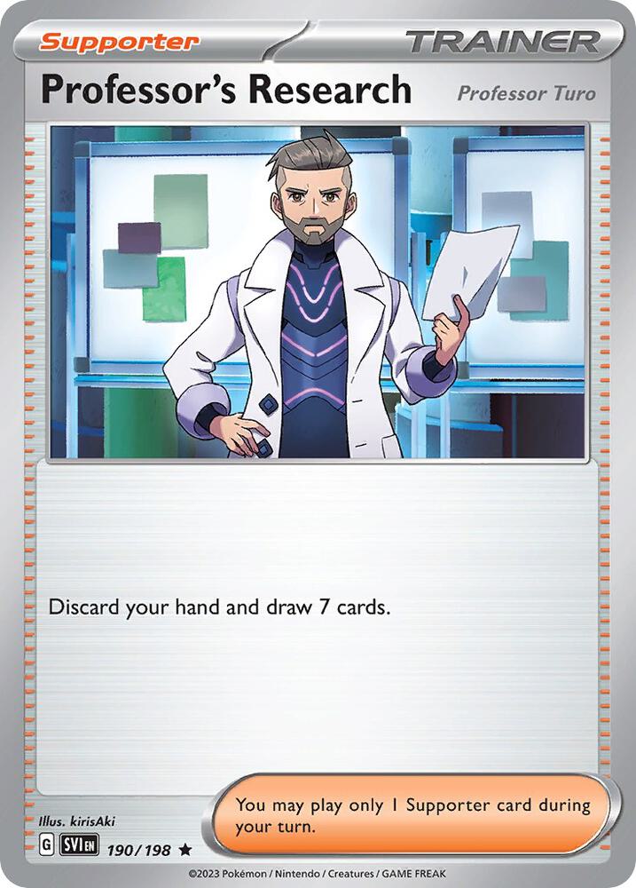 Professor's Research [Professor Turo] - (Non-Holo) PR 190/198 Promo