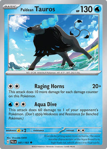 Paldean Tauros PAL 041/193 Uncommon