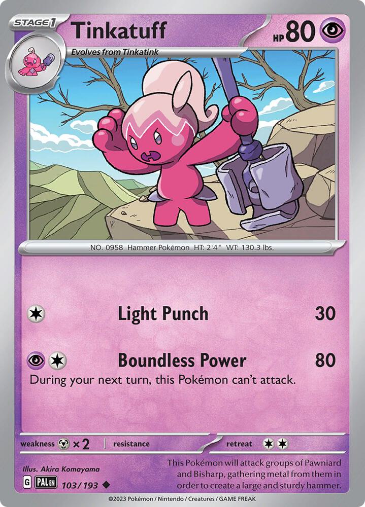 Tinkatuff PAL 103/193 Uncommon